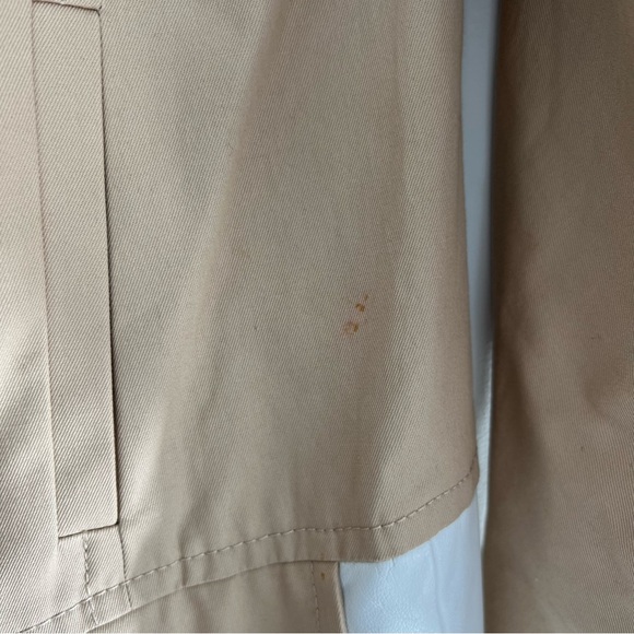 ANTHROPOLOGIE x Leifsdottir White Beige Leather Long Sleeve Classic Jacket Sz 0 - Picture 14 of 16